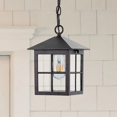 Penryn 7.25" Outdoor Pendant - PLT4031 - Oil Rub Bronze - Safavieh 5 Penryn 7.25" Outdoor Pendant - PLT4031 - Oil Rub Bronze - Safavieh - Image 3