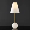 Genesis Alabaster Table Lamp - CTL1062 - Gold/White - Safavieh Couture