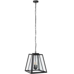 Rydler 13" Outdoor Pendant - PLT7028 - Black - Safavieh -Safavieh Shop GUEST ca0d7359 240c 4616 8b32 5f4a0097575a