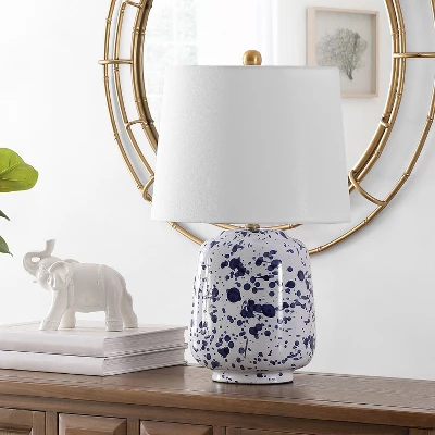 Greyon Table Lamp - 23 Inch Height - TBL4341 - Navy Blue - Safavieh 3 Greyon Table Lamp - 23 Inch Height - TBL4341 - Navy Blue - Safavieh