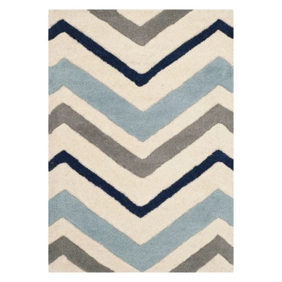 Dublin Chevron Geometric Tufted Area Rug - Safavieh 6 Dublin Chevron Geometric Tufted Area Rug - Safavieh - Image 4