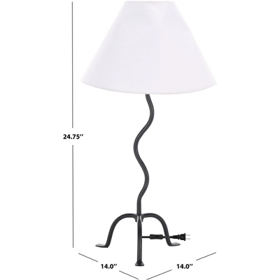 Chey 24.75" Metal Table Lamp - TBL3024 - Black - Safavieh 7 Chey 24.75" Metal Table Lamp - TBL3024 - Black - Safavieh - Image 5