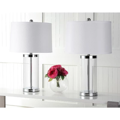 Jeanie Glass Table Lamp - 25 Inch Height - LIT4013 - Safavieh 3 Jeanie Glass Table Lamp - 25 Inch Height - LIT4013 - Safavieh