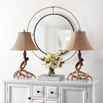 (Set Of 2) 25.5" Sundance Faux Antler Table Lamps Brown (Includes CFL Light Bulb) - Safavieh 6 (Set Of 2) 25.5" Sundance Faux Antler Table Lamps Brown (Includes CFL Light Bulb) - Safavieh - Image 4