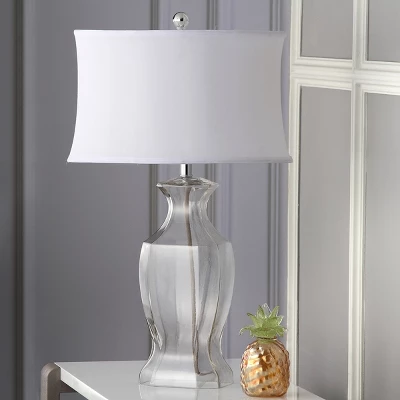 Glass Table Lamp (Set Of 2) - 28 Inch Height - LIT4068 - Clear - Safavieh 6 Glass Table Lamp (Set Of 2) - 28 Inch Height - LIT4068 - Clear - Safavieh - Image 4