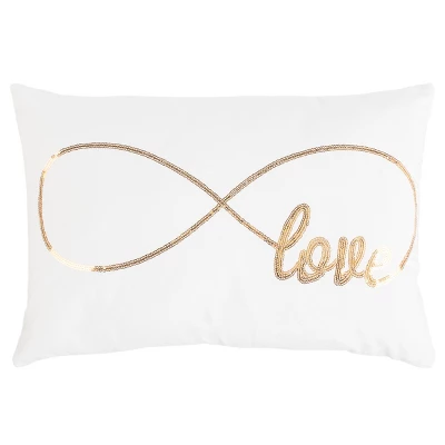 12"x18" Infinite Love Throw Pillow - Safavieh 6 12"x18" Infinite Love Throw Pillow - Safavieh - Image 4