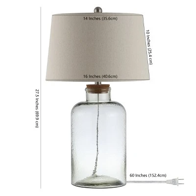 Caden Table Lamp (Set Of 2) - 27.5 Inch Height - TBL4308 - Clear - Safavieh 6 Caden Table Lamp (Set Of 2) - 27.5 Inch Height - TBL4308 - Clear - Safavieh - Image 4