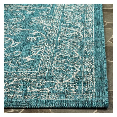 Lily 8' X 11' Indoor/Outdoor Rug - Turquoise - Safavieh 3 Lily 8' X 11' Indoor/Outdoor Rug - Turquoise - Safavieh