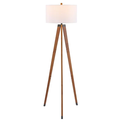 Cameo 62.5" Floor Lamp - FLL4102 - Walnut - Safavieh 3 Cameo 62.5" Floor Lamp - FLL4102 - Walnut - Safavieh