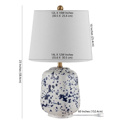 Greyon Table Lamp - 23 Inch Height - TBL4341 - Navy Blue - Safavieh 4 Greyon Table Lamp - 23 Inch Height - TBL4341 - Navy Blue - Safavieh - Image 2