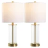 Anders 22.25" Table Lamp (Set Of 2) - TBL4620 - Clear/Brass - Safavieh -Safavieh Shop GUEST e2621324 f8b1 4d41 a510 239f05088562