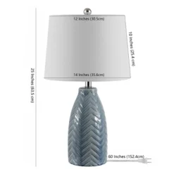 Naji Table Lamp - 24.5 Inch Height - TBL4258 - Blue Grey - Safavieh -Safavieh Shop GUEST e3117a0d 0bde 4fe4 a7b6 b57c49f55cd3