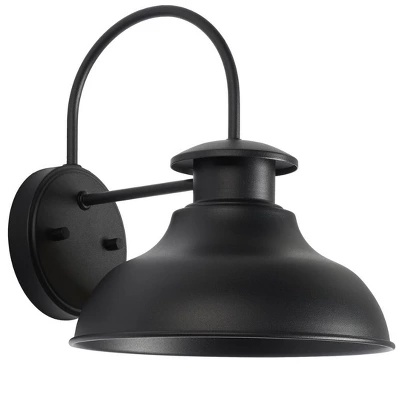 Linden 10" Outdoor Wall Sconce (Set Of 2) - PLT7001 - Black - Safavieh 4 Linden 10" Outdoor Wall Sconce (Set Of 2) - PLT7001 - Black - Safavieh - Image 2