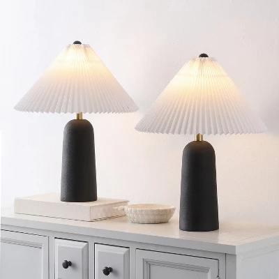Reese 22" Table Lamp (Set Of 2) - TBL4636 - Black - Safavieh 5 Reese 22" Table Lamp (Set Of 2) - TBL4636 - Black - Safavieh - Image 3