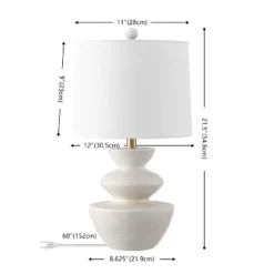Jorden 21.5" Table Lamp (Set Of 2) - TBL4642 - White - Safavieh 9 Jorden 21.5" Table Lamp (Set Of 2) - TBL4642 - White - Safavieh -Safavieh Shop GUEST e7783da2 fa22 43e6 9063 f1b3728841cd