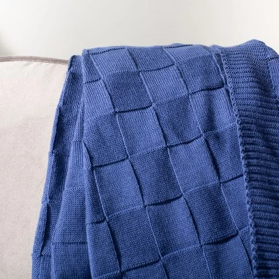 Racer Throw Blanket - Marine Blue - 50" X 60" - Safavieh 4 Racer Throw Blanket - Marine Blue - 50" X 60" - Safavieh - Image 2