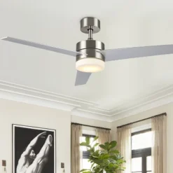 Radcliff Led Light 52"Ceiling Fan - CLF1021 - Nickle - Safavieh 8 Radcliff Led Light 52"Ceiling Fan - CLF1021 - Nickle - Safavieh -Safavieh Shop GUEST ee884cb6 a6eb 4551 a0a2 55a5d3b6caa0