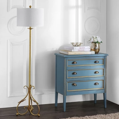 Elisa Baroque Floor Lamp - LIT4346 - Gold - Safavieh 4 Elisa Baroque Floor Lamp - LIT4346 - Gold - Safavieh - Image 2