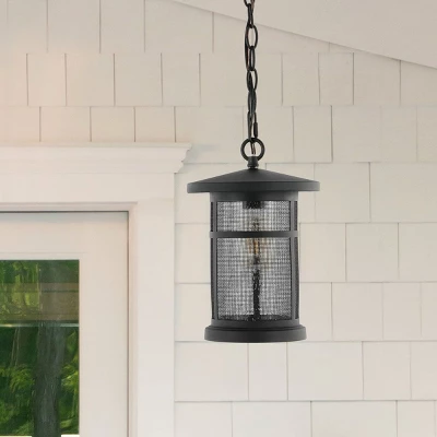 Osprey 8" Outdoor Pendant - PLT4030 - Black - Safavieh 4 Osprey 8" Outdoor Pendant - PLT4030 - Black - Safavieh - Image 2