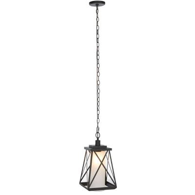 Braith 9.1" Outdoor Pendant - PLT7011 - Black - Safavieh 3 Braith 9.1" Outdoor Pendant - PLT7011 - Black - Safavieh