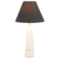 Enza 21.5" Marble Table Lamp - TBL3027 - White - Safavieh