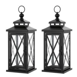 Lirio 17.5" Indoor/Outdoor Lantern (Set Of 2) - PLT4065 - Black - Safavieh -Safavieh Shop GUEST f2dd09fa e8a1 46ea af69 aa1a8e589fd1
