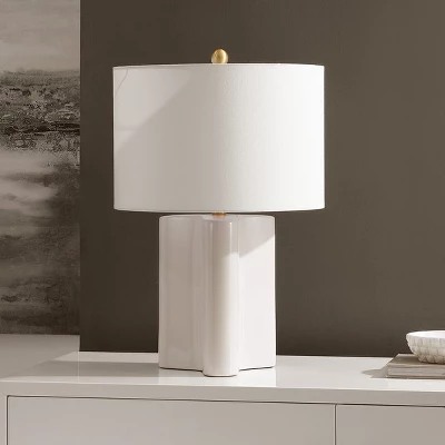 Anessa Table Lamp - 23 Inch Height - TBL4611 - Cream/Brass - Safavieh 4 Anessa Table Lamp - 23 Inch Height - TBL4611 - Cream/Brass - Safavieh - Image 2