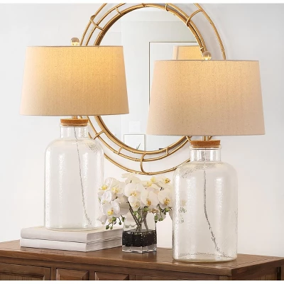 Caden Table Lamp (Set Of 2) - 27.5 Inch Height - TBL4308 - Clear - Safavieh 5 Caden Table Lamp (Set Of 2) - 27.5 Inch Height - TBL4308 - Clear - Safavieh - Image 3