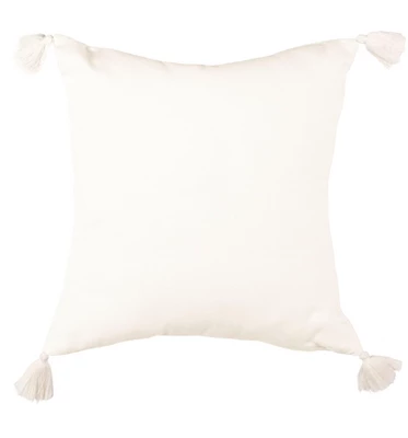 Mariella Pillow - White/Blue - 16" X 16" - Safavieh 4 Mariella Pillow - White/Blue - 16" X 16" - Safavieh - Image 2