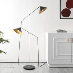 Dwyer 2 Light 67.5 Inch Floor Lamp - Black/Chrome - Safavieh 8 Dwyer 2 Light 67.5 Inch Floor Lamp - Black/Chrome - Safavieh -Safavieh Shop GUEST f5ef7d86 71bf 41ea b938 8b1292a99720