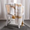 Polli Throw Blanket - Mustard Yellow/Beige - 50" X 60" - Safavieh 1 Polli Throw Blanket - Mustard Yellow/Beige - 50" X 60" - Safavieh -Safavieh Shop GUEST fac088f2 a764 4bd3 b5cc 2e32495070ff