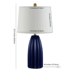 Kayden Ceramic Table Lamp - Navy Blue - Safavieh. 5 Kayden Ceramic Table Lamp - Navy Blue - Safavieh. -Safavieh Shop GUEST fb816880 b890 4ff4 9c82 d51e7178bff6