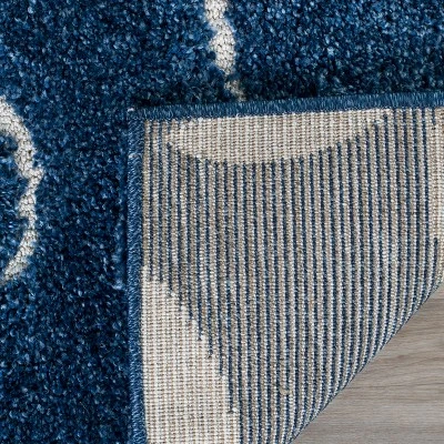 2'3"x4' Swirl Loomed Accent Rug Dark Blue/Cream - Safavieh 4 2'3"x4' Swirl Loomed Accent Rug Dark Blue/Cream - Safavieh - Image 2