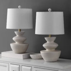 Jorden 21.5" Table Lamp (Set Of 2) - TBL4642 - White - Safavieh 8 Jorden 21.5" Table Lamp (Set Of 2) - TBL4642 - White - Safavieh -Safavieh Shop GUEST fcbb3a33 7e3d 4692 af10 b9fa5f0a348e