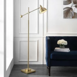 Dagen Floor Lamp - FLL4073 - Brass - Safavieh -Safavieh Shop GUEST fcfd1dc6 77f6 4367 9504 fc8d2c91aca2